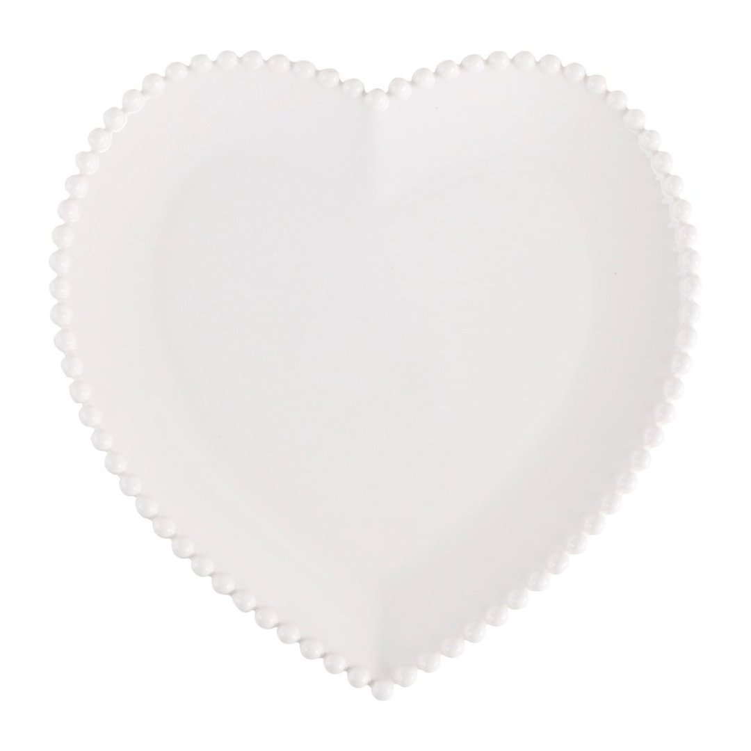 Imagem ilustrativa para Prato coração em porcelana L28xP28xA2,5cm