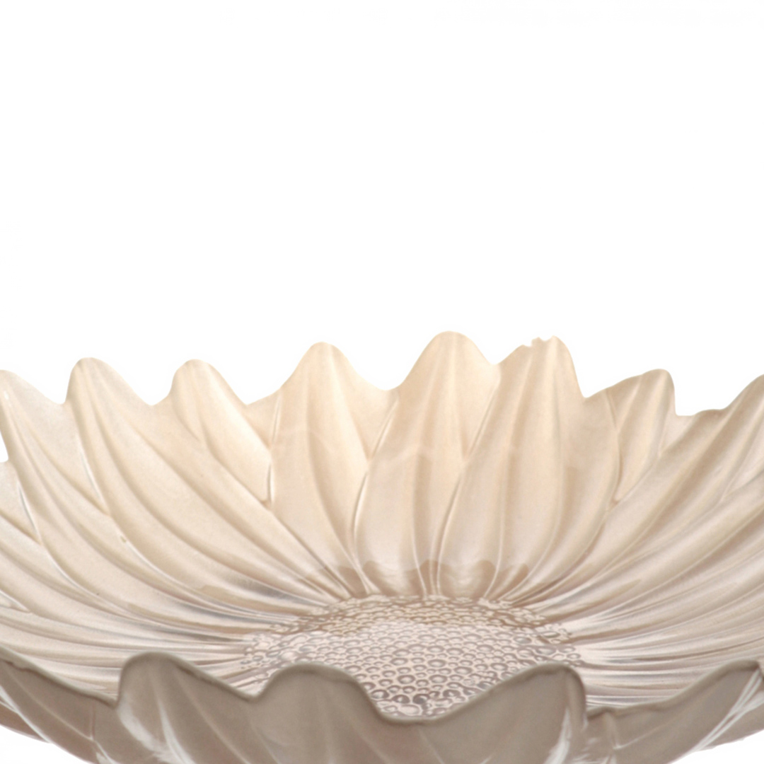 Fotografia para o produto Prato em vidro Ø29xA3cm cor pérola