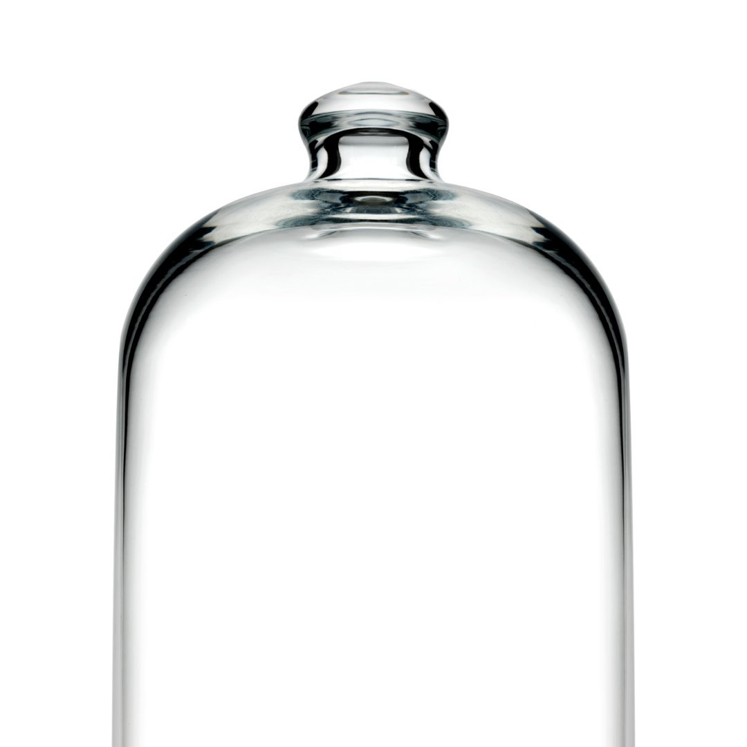 Fotografia para o produto Prato Midi para bolo em vidro com pé e tampa Ø12,5xA23cm