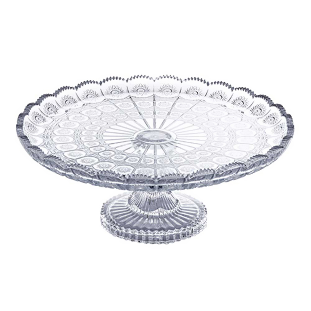 Fotografia para o produto Prato para bolo com pé em cristal Ø33xA13cm