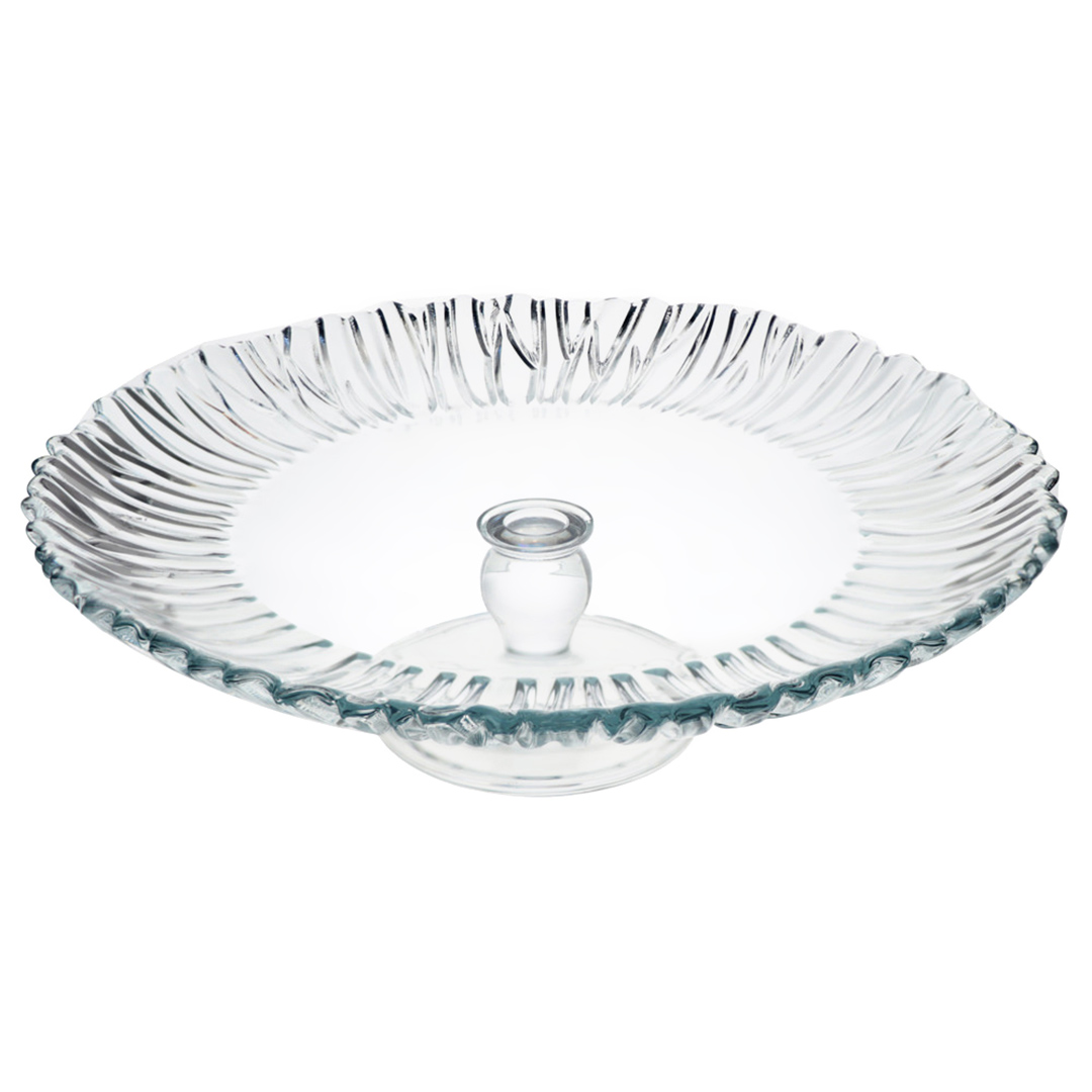 Imagem ilustrativa para Prato para bolo em vidro com pé Ø31,5xA9,5cm