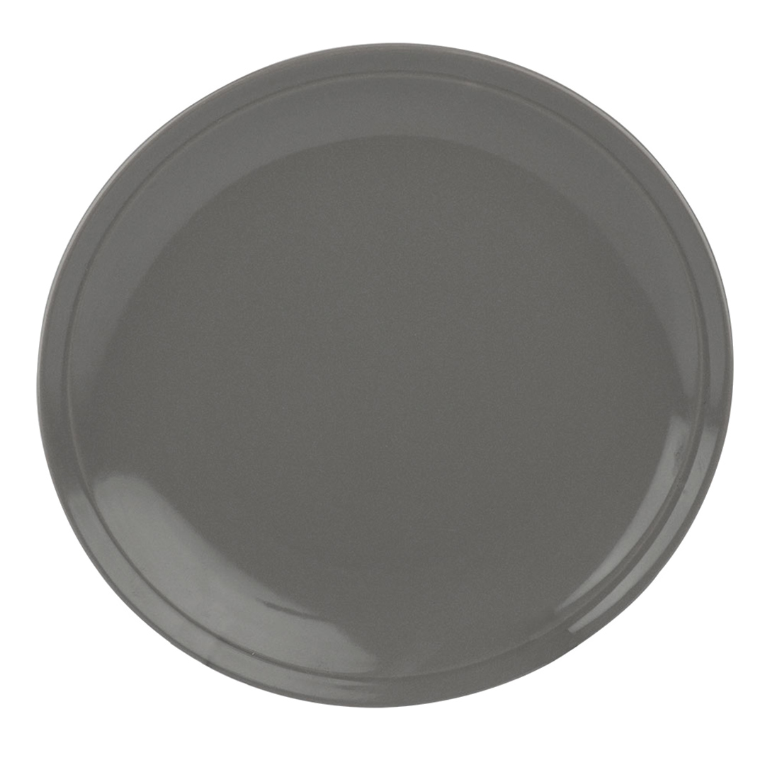 Imagem ilustrativa para Prato raso em cerâmica Ø27cm cor cinza brilhante