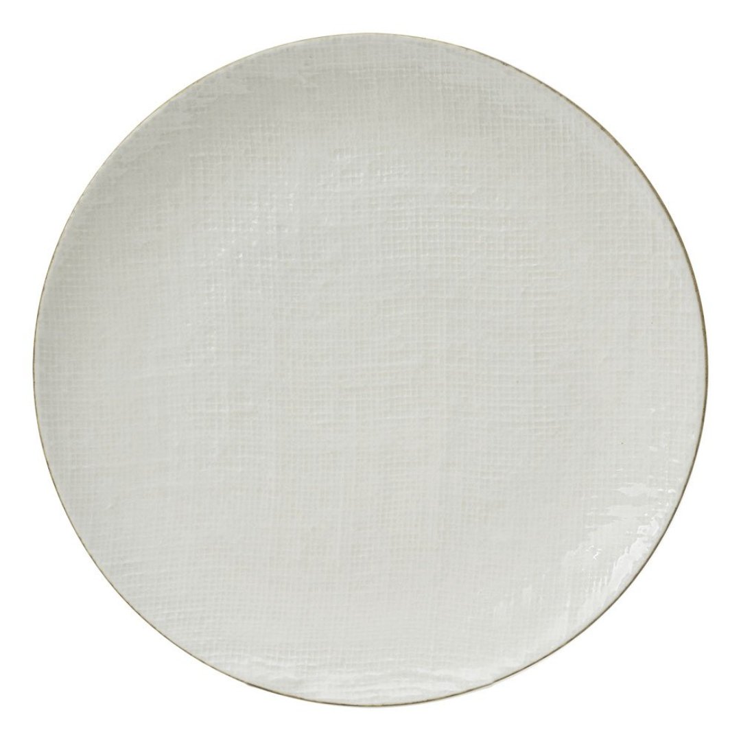 Imagem ilustrativa para Prato raso em cerâmica Ø27,5cm cor off white