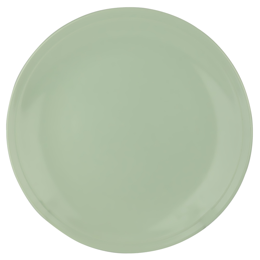 Imagem ilustrativa para Prato raso em cerâmica Ø27cm cor verde brilhante