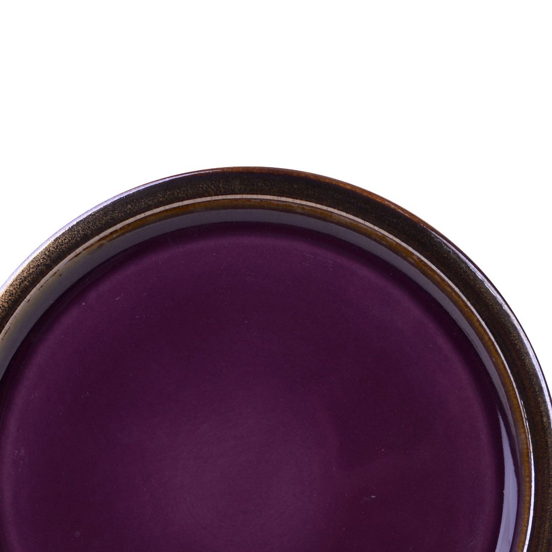 Fotografia para o produto Prato raso em cerâmica Ø27,5cm cor roxa
