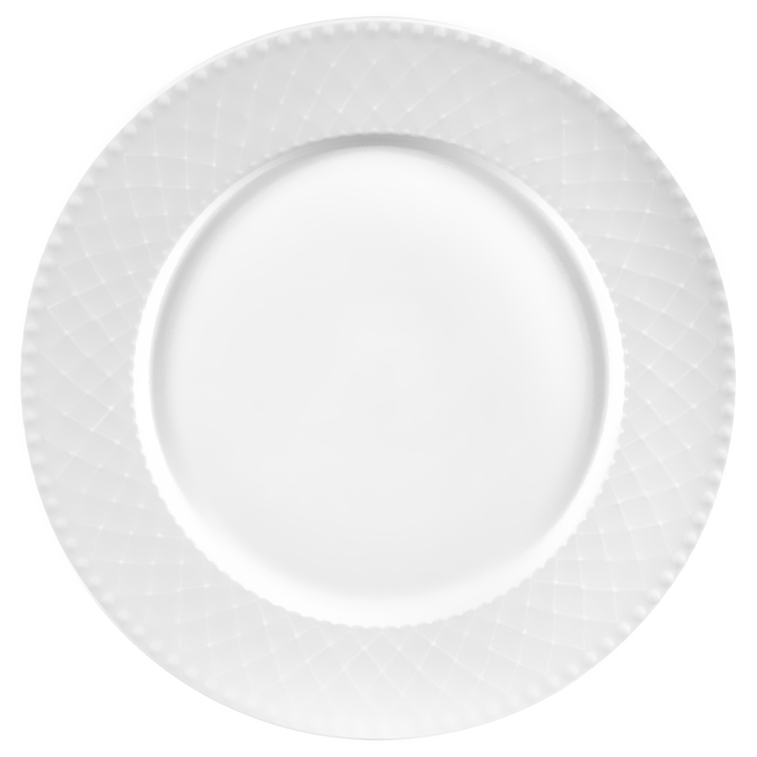 Imagem ilustrativa para Prato raso em porcelana Ø27,5cm cor branca