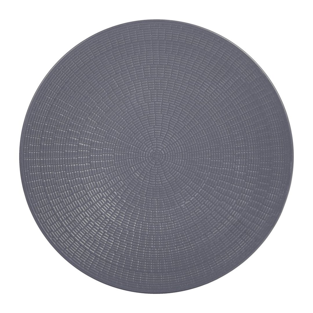 Imagem ilustrativa para Prato raso em cerâmica Ø27cm cor cinza