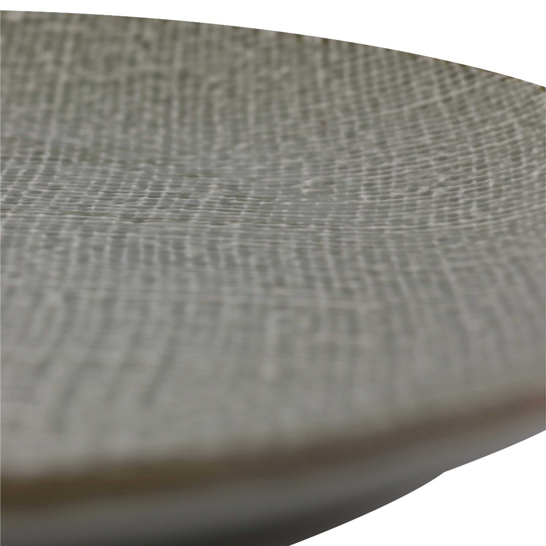 Fotografia para o produto Prato raso Tissú em cerâmica Ø27,5cm cor taupe