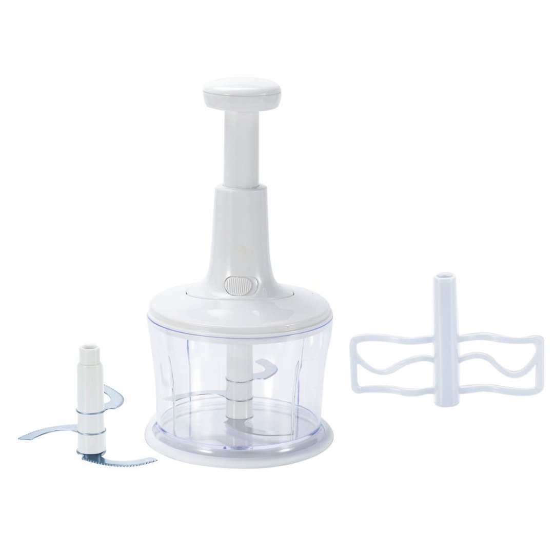 Imagem ilustrativa para Processador de alimentos manual em plástico Ø15xA29cm cor branca