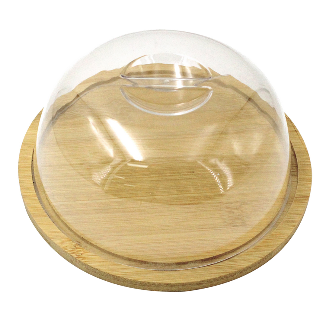 Imagem ilustrativa para Queijeira em bambu Ø19xA8cm