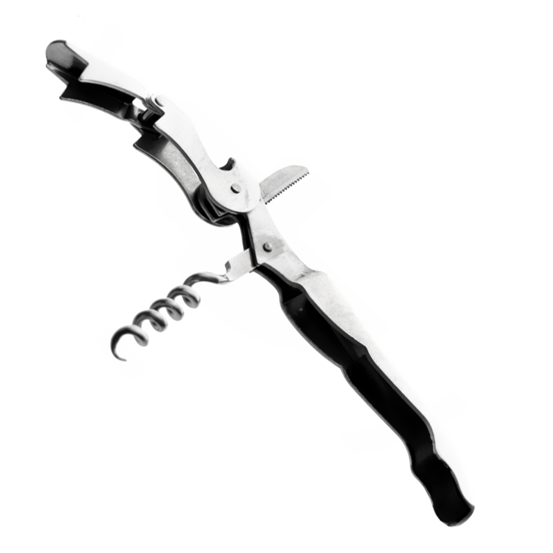 Fotografia para o produto Saca-rolhas em aço inox 2 estágios L2xP1,5xA12cm