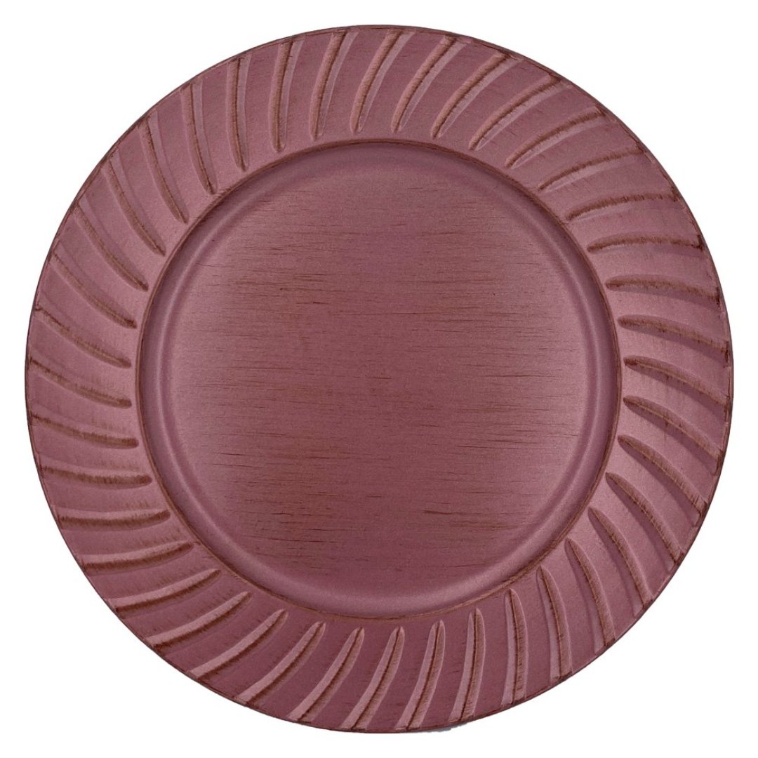 Imagem ilustrativa para Sousplat em plástico Ø33cm cor rose