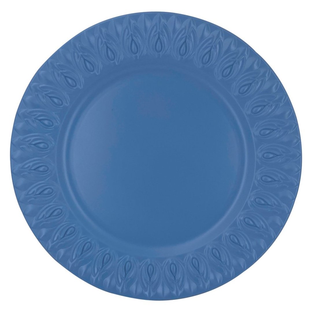 Fotografia para o produto Sousplat em plastico D33cm cor azul