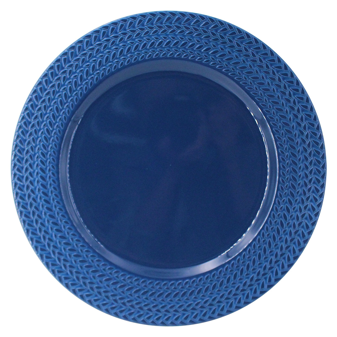 Imagem ilustrativa para Sousplat Tranca em plástico Ø33cm cor azul marinho