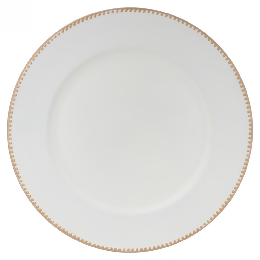 Imagem ilustrativa para Sousplat pérola em plástico Ø36cm cor branca
