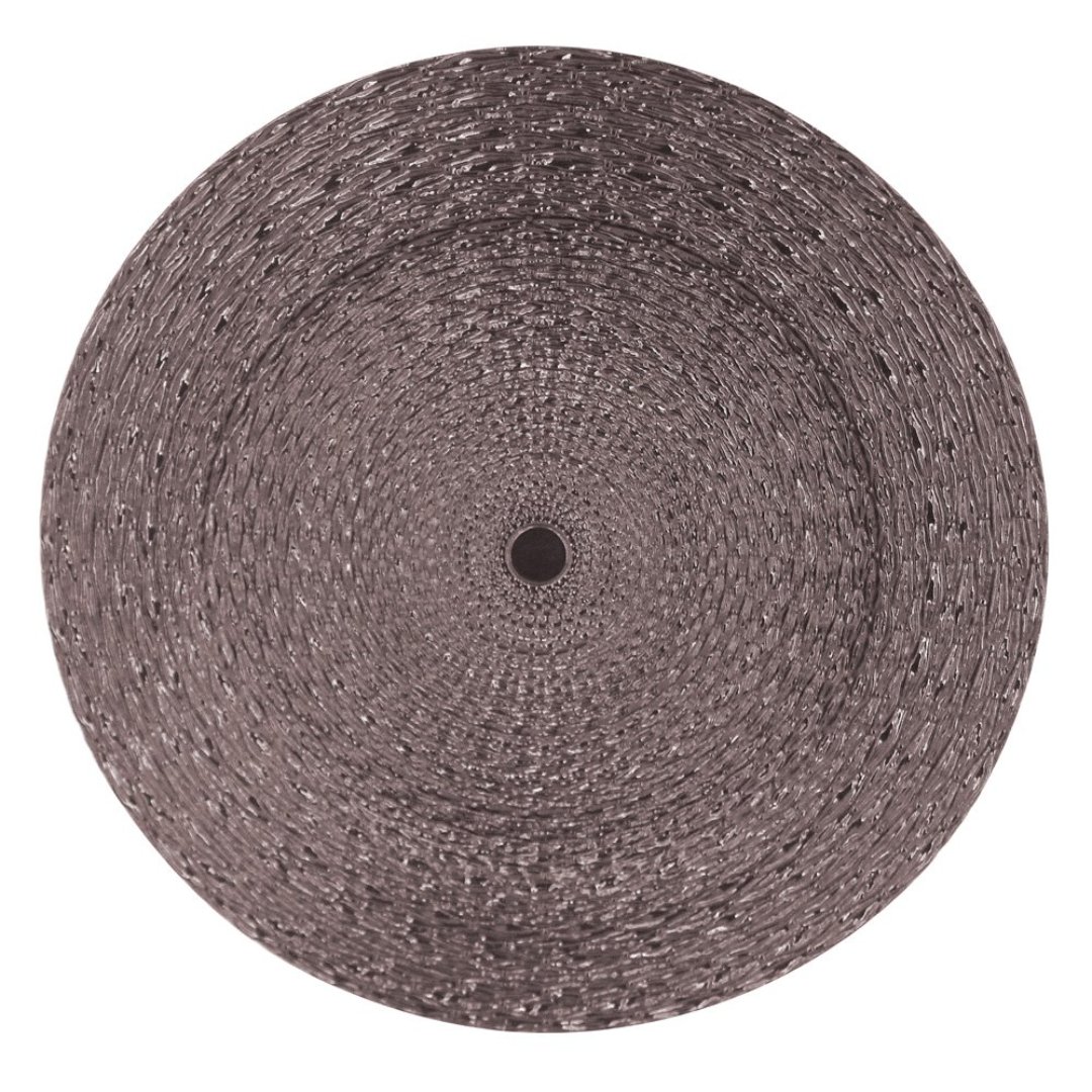 Imagem ilustrativa para Sousplat em plástico modelo rattan Ø33cm cor preta