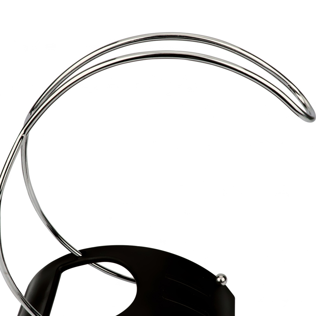 Fotografia para o produto Suporte para vinho em aço cromado e plástico A25cm