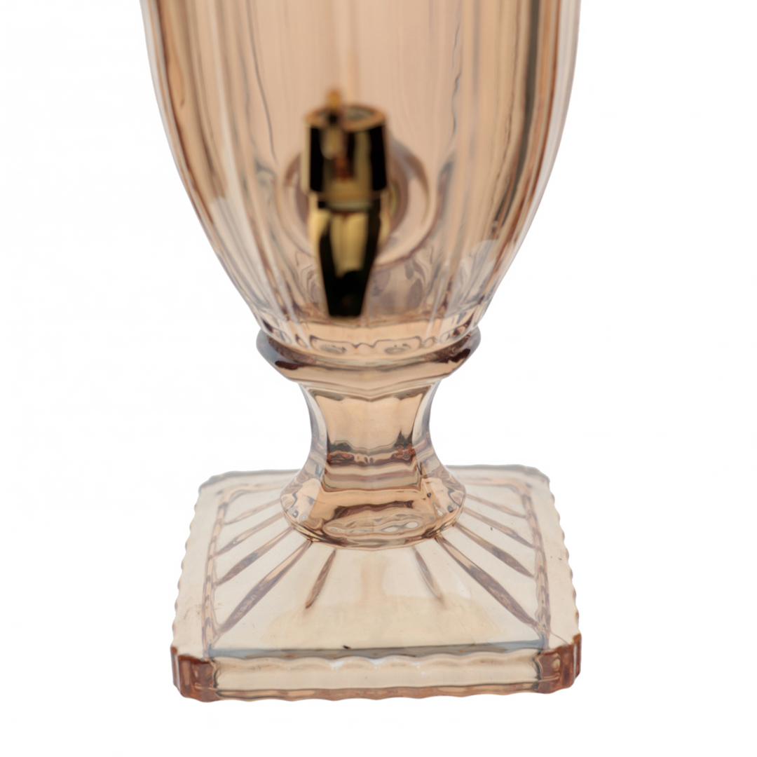 Fotografia para o produto Suqueira com pé em cristal ecológico 2l cor âmbar