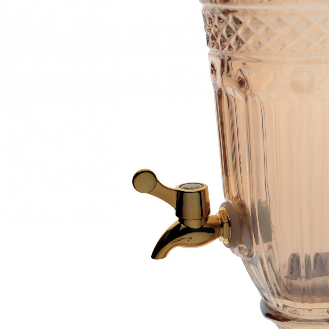 Fotografia para o produto Suqueira com pé em cristal ecológico 2l cor âmbar