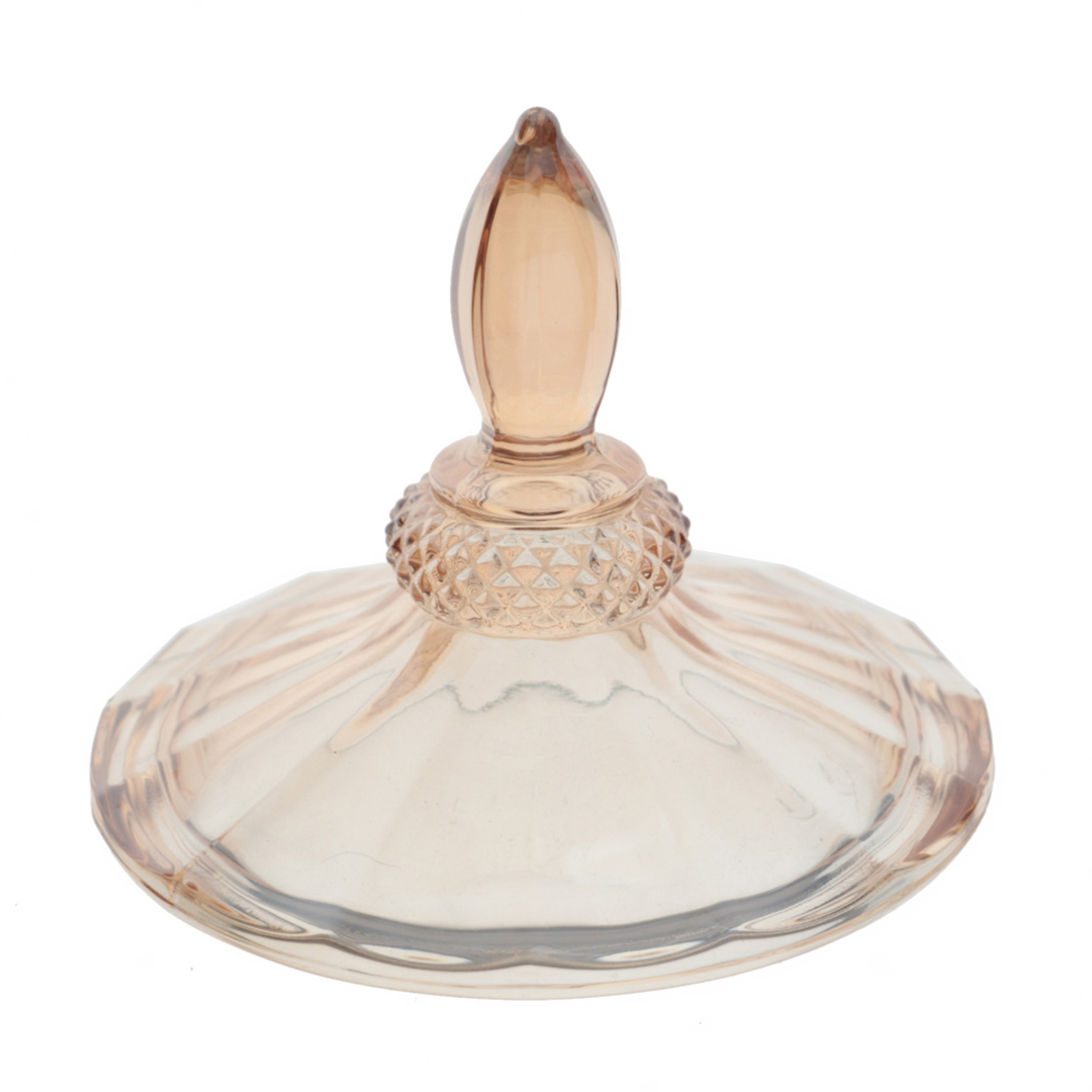 Fotografia para o produto Suqueira com pé em cristal ecológico 2l cor âmbar