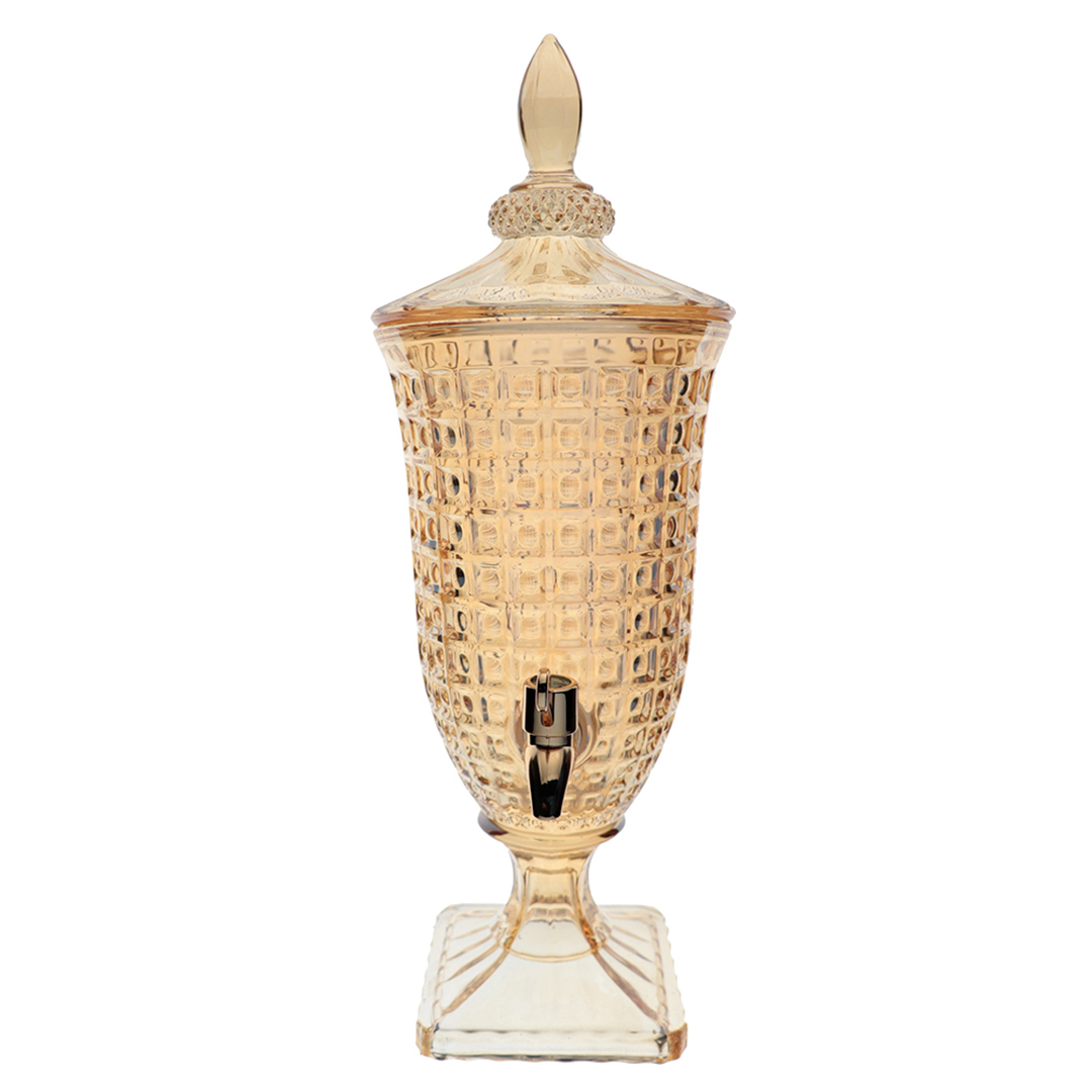 Imagem ilustrativa para Suqueira em cristal ecológico com pé 2L cor âmbar