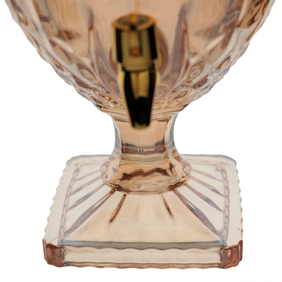 Fotografia para o produto Suqueira com pé em cristal ecológico 4,5l cor âmbar