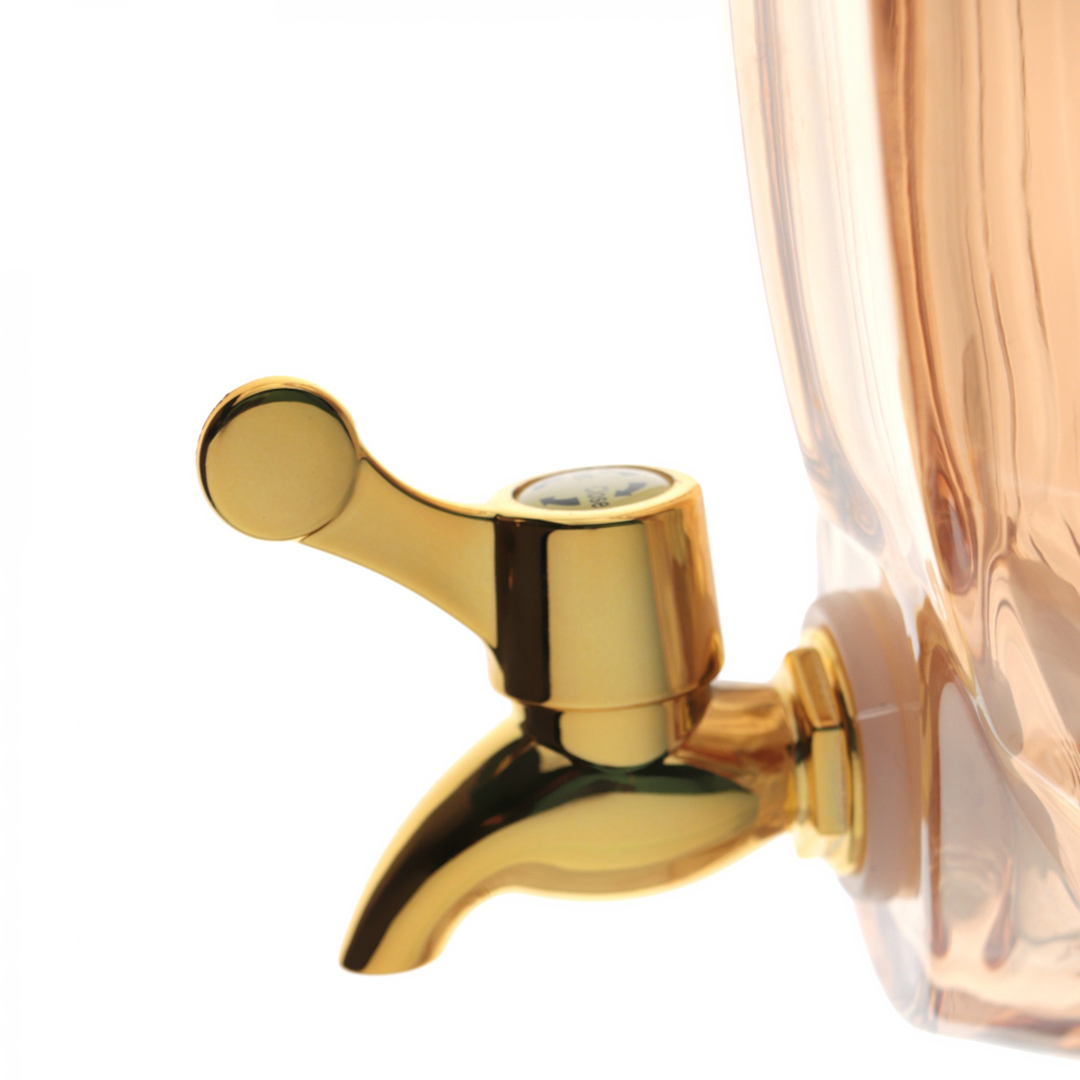 Fotografia para o produto Suqueira com pé em cristal ecológico 4,5l cor âmbar