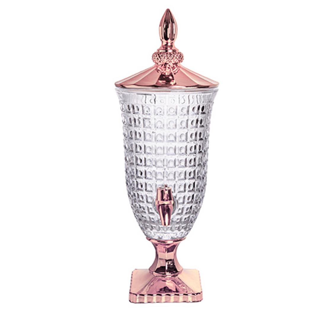 Fotografia para o produto Suqueira em cristal ecológico 2l pé/tampa cor cobre