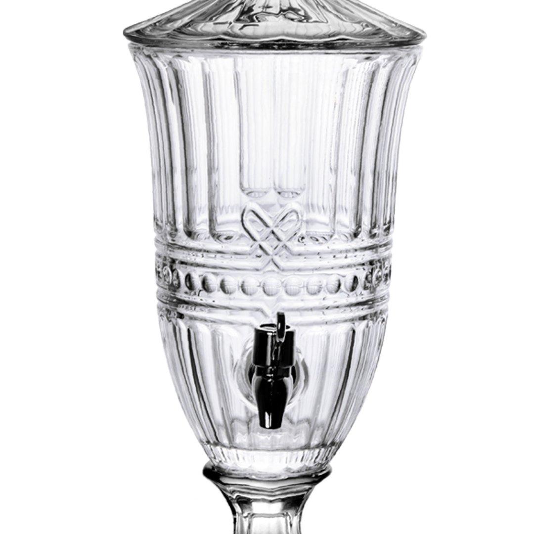 Fotografia para o produto Suqueira em cristal ecológico 2l pé/tampa prata