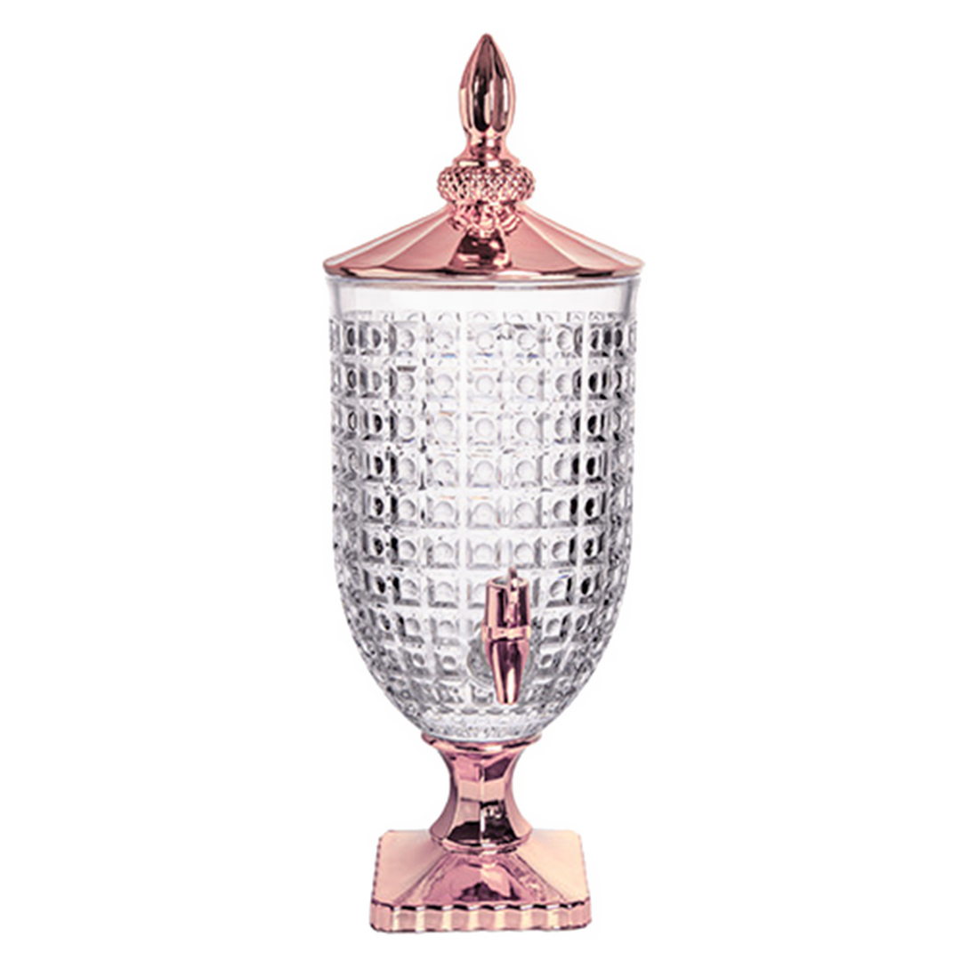Fotografia para o produto Suqueira em cristal ecológico 4,5l pé/tampa cor cobre