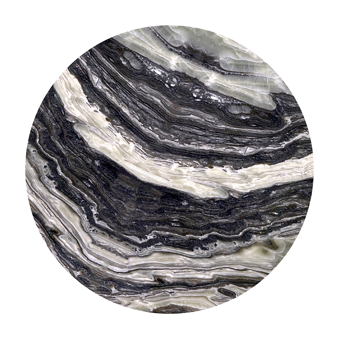 Fotografia para o produto Tábua redonda marmore em vidro Ø20cm