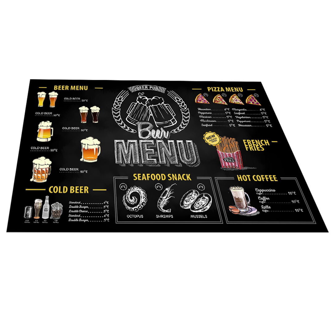 Fotografia para o produto Tábua retangular Beer Time em vidro L40xP30cm