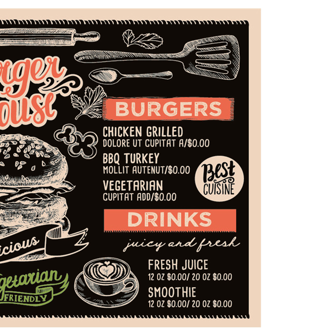 Fotografia para o produto Tábua retangular Burguer em vidro L40xP30cm