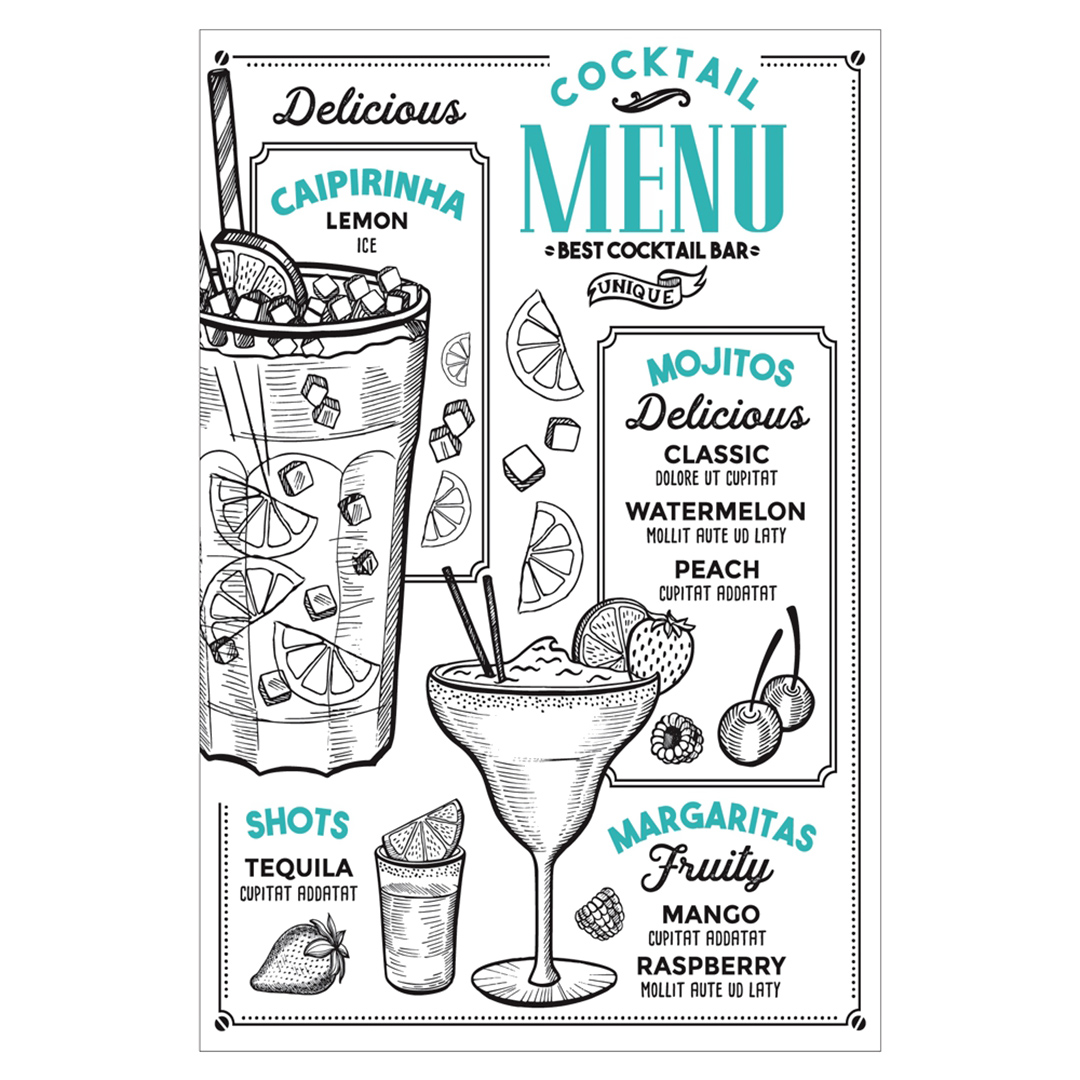 Imagem ilustrativa para Tábua retangular Cocktail em vidro L30xP20cm cor branca