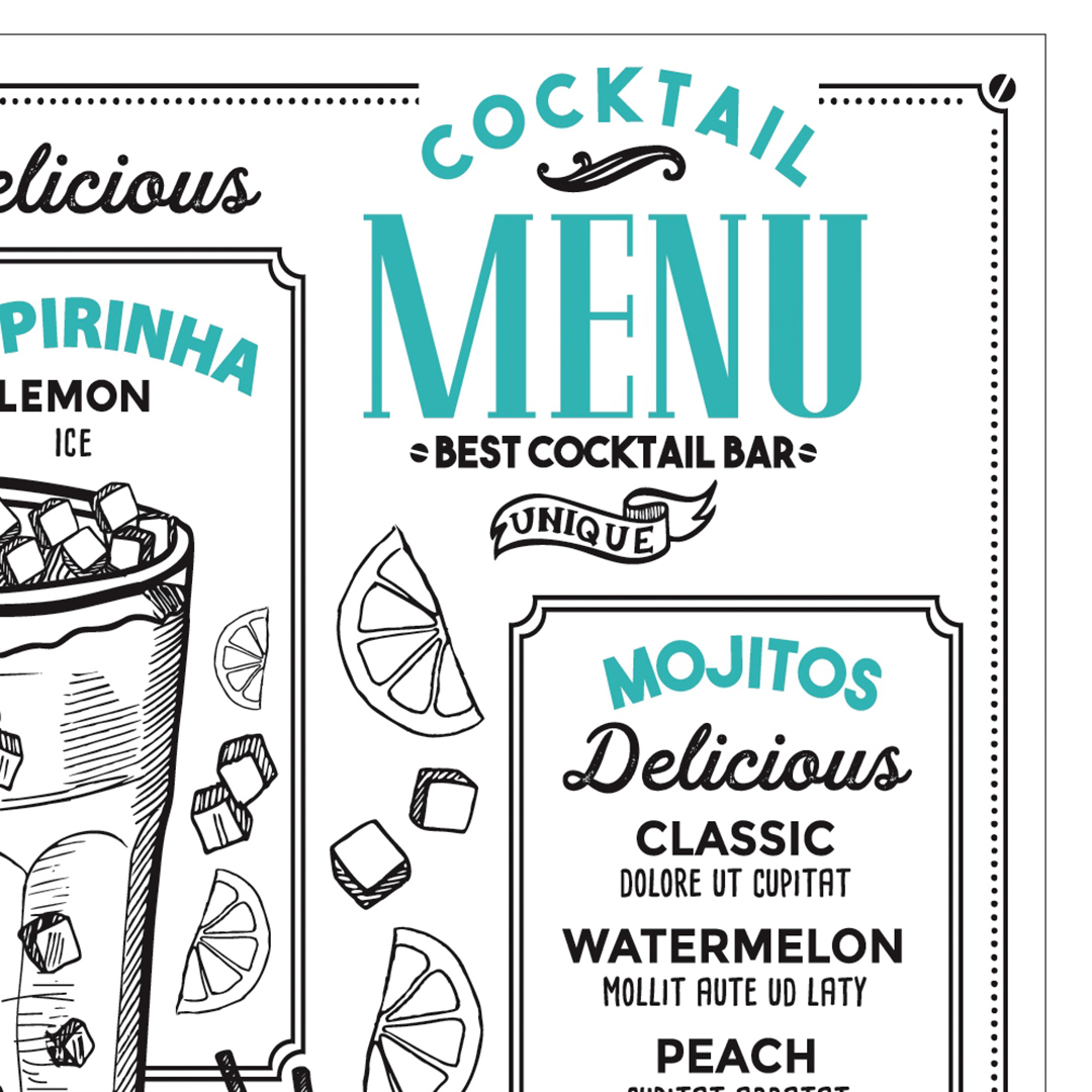 Fotografia para o produto Tabua retangular Cocktail em vidro L30xP20cm