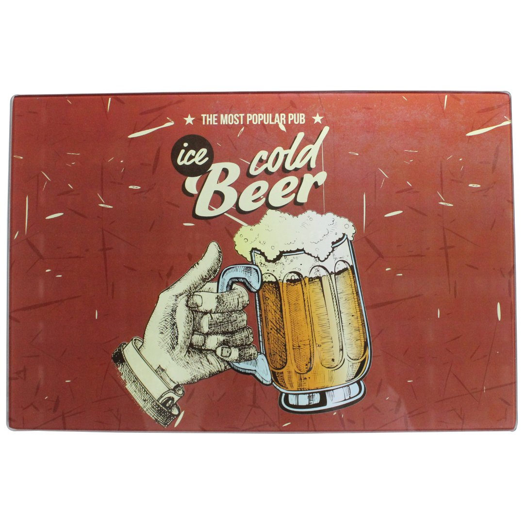 Imagem ilustrativa para Tábua retangular em vidro L30xP20cm