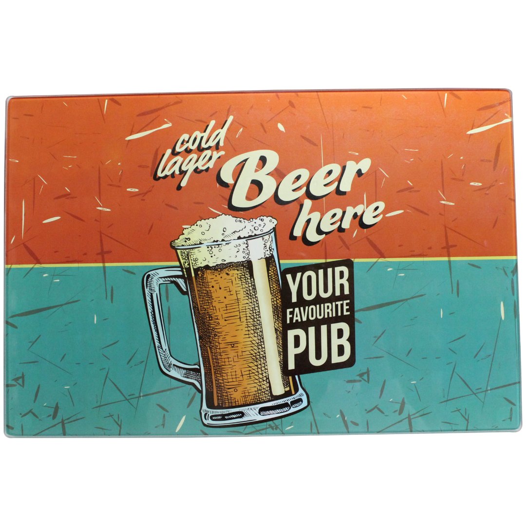 Imagem ilustrativa para Tábua retangular em vidro L30xP20cm