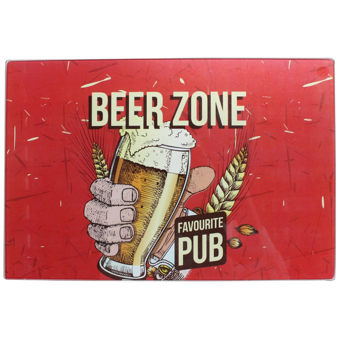 Imagem ilustrativa para Tábua retangular em vidro L30xP20cm