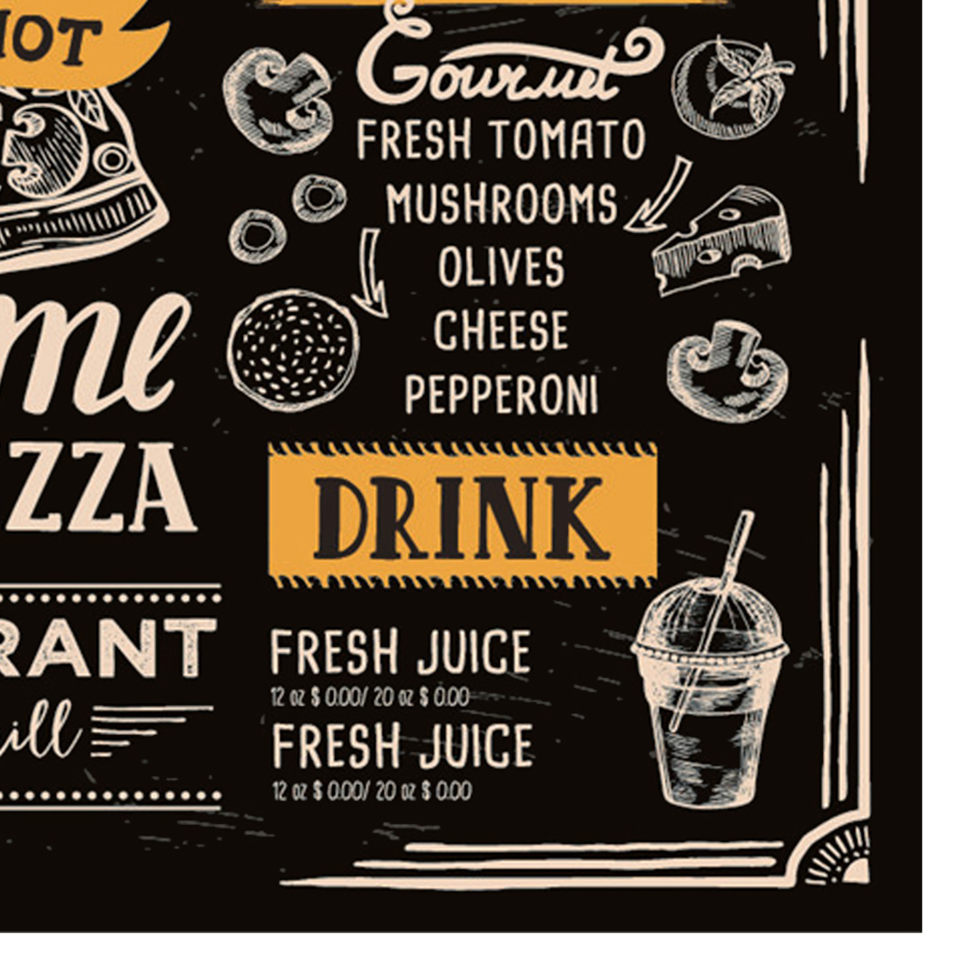 Fotografia para o produto Tábua retangular Pizza em vidro L40xP30cm