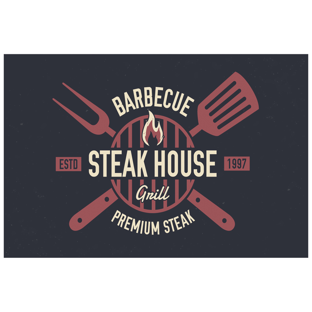 Imagem ilustrativa para Tábua retangular Steak House em vidro L30xP20cm