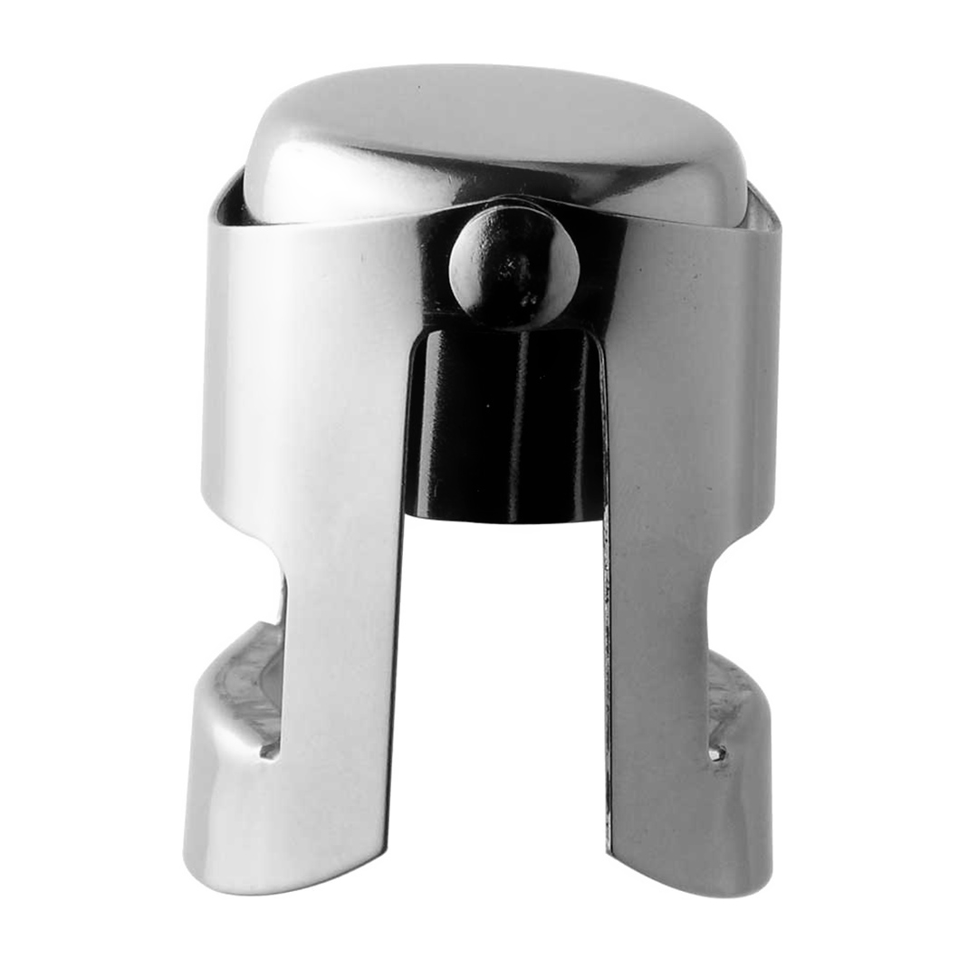 Imagem ilustrativa para Tampa de pressão para garrafa em aço inox e borracha