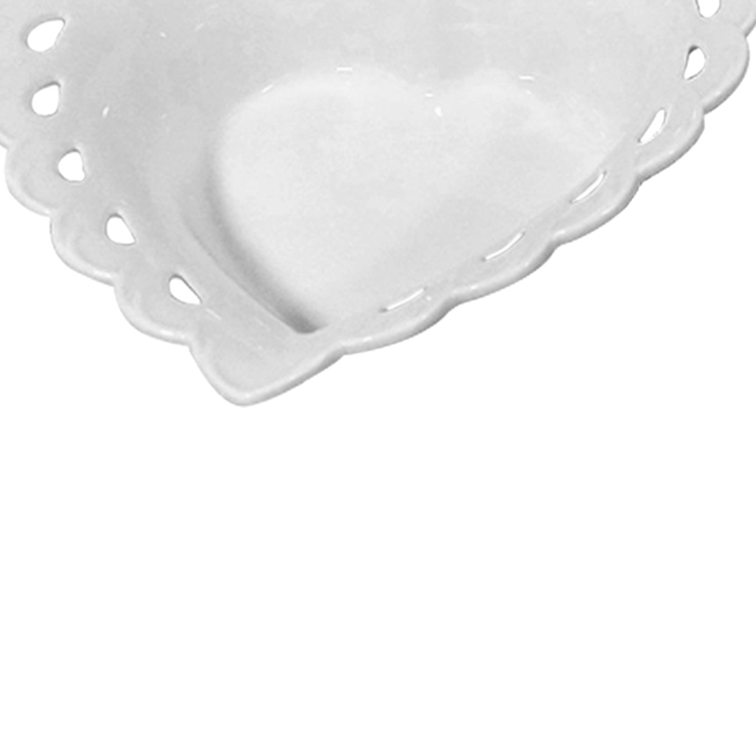 Fotografia para o produto Travessa coração em porcelana L29xP27,5xA2,5cm