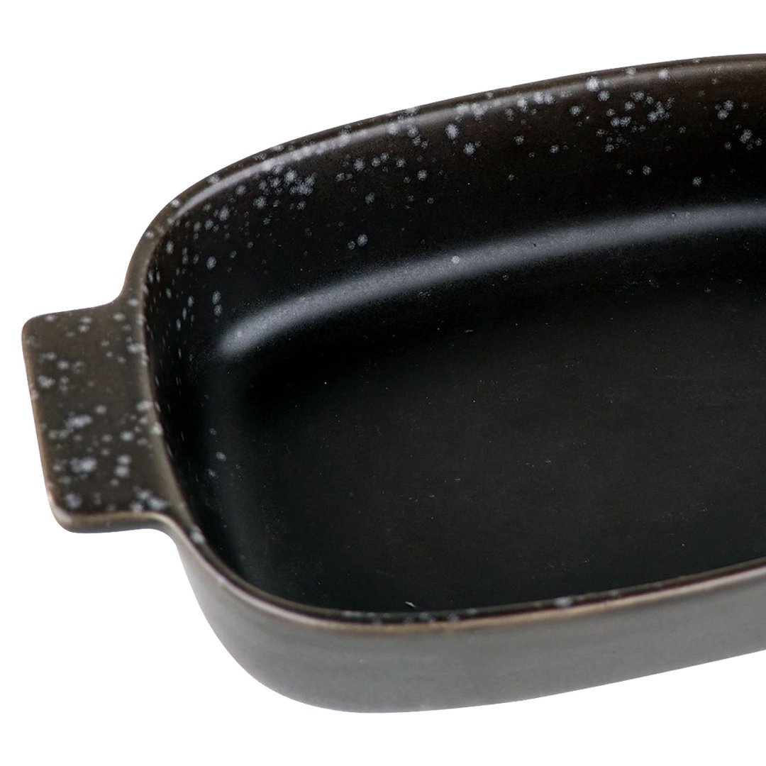 Fotografia para o produto Travessa retangular em cerâmica com alça L24xP14,5xA5cm cor marrom