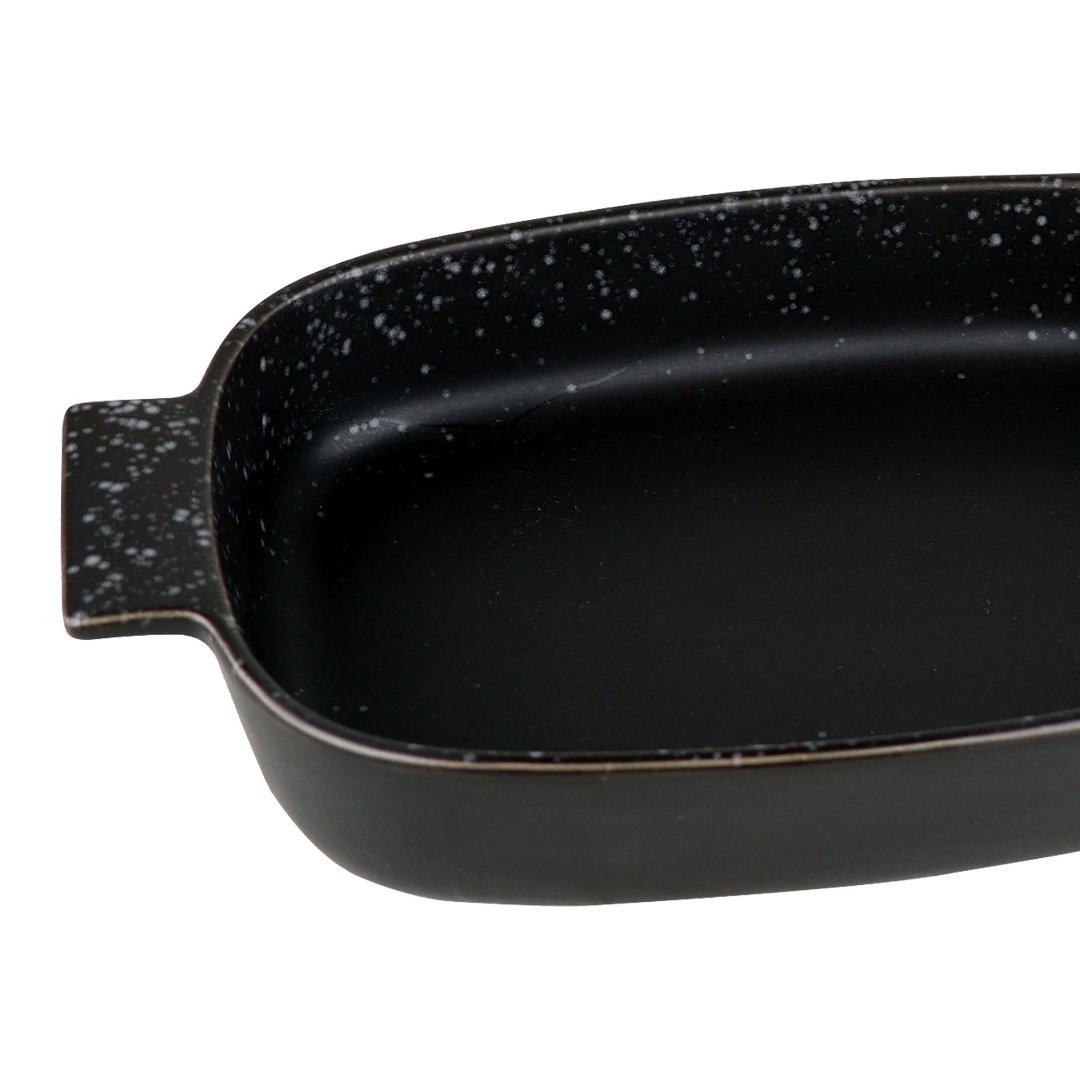 Fotografia para o produto Travessa retangular em cerâmica com alça L37xP21,5xA6cm cor marrom