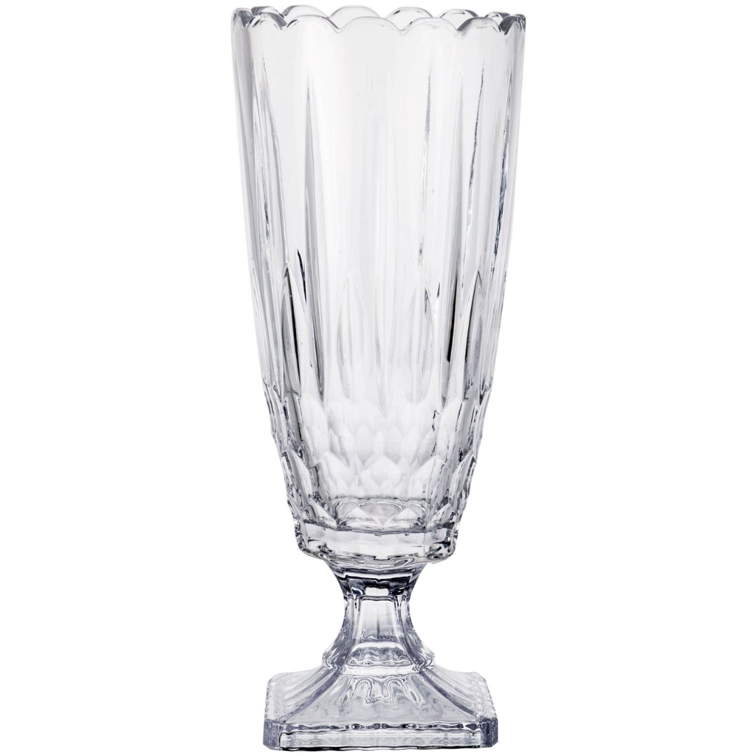 Imagem ilustrativa para Vaso em cristal ecológico com pé Ø15xA41cm