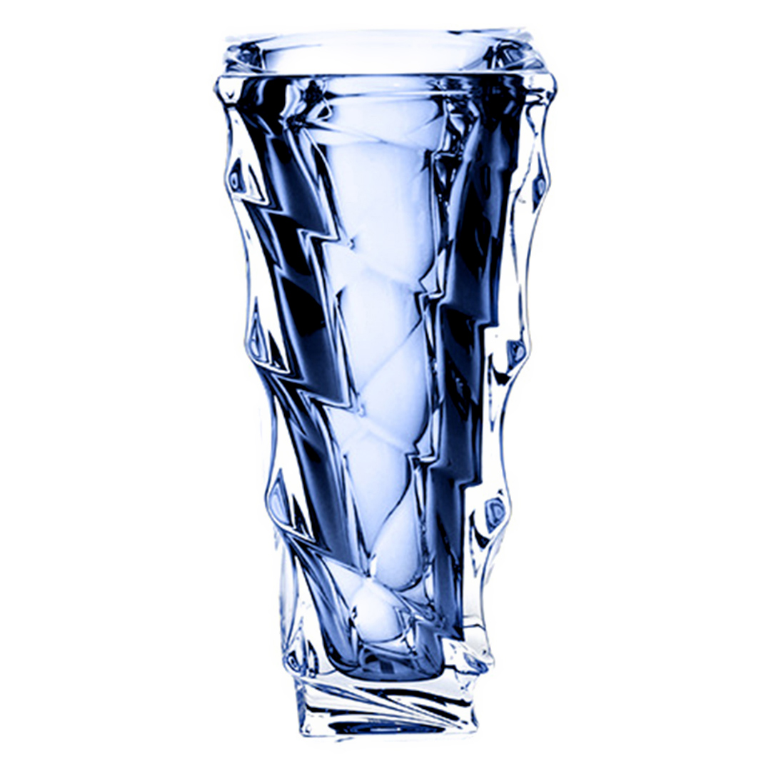 Fotografia para o produto Vaso em cristal ecológico L13,5xP13,5xA30,5cm cor azul