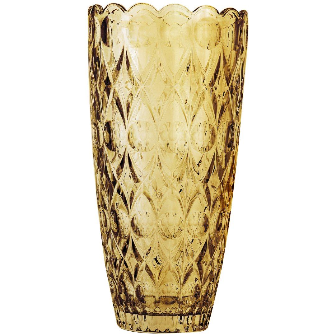 Fotografia para o produto Vaso em cristal ecológico Ø15xA30cm cor âmbar