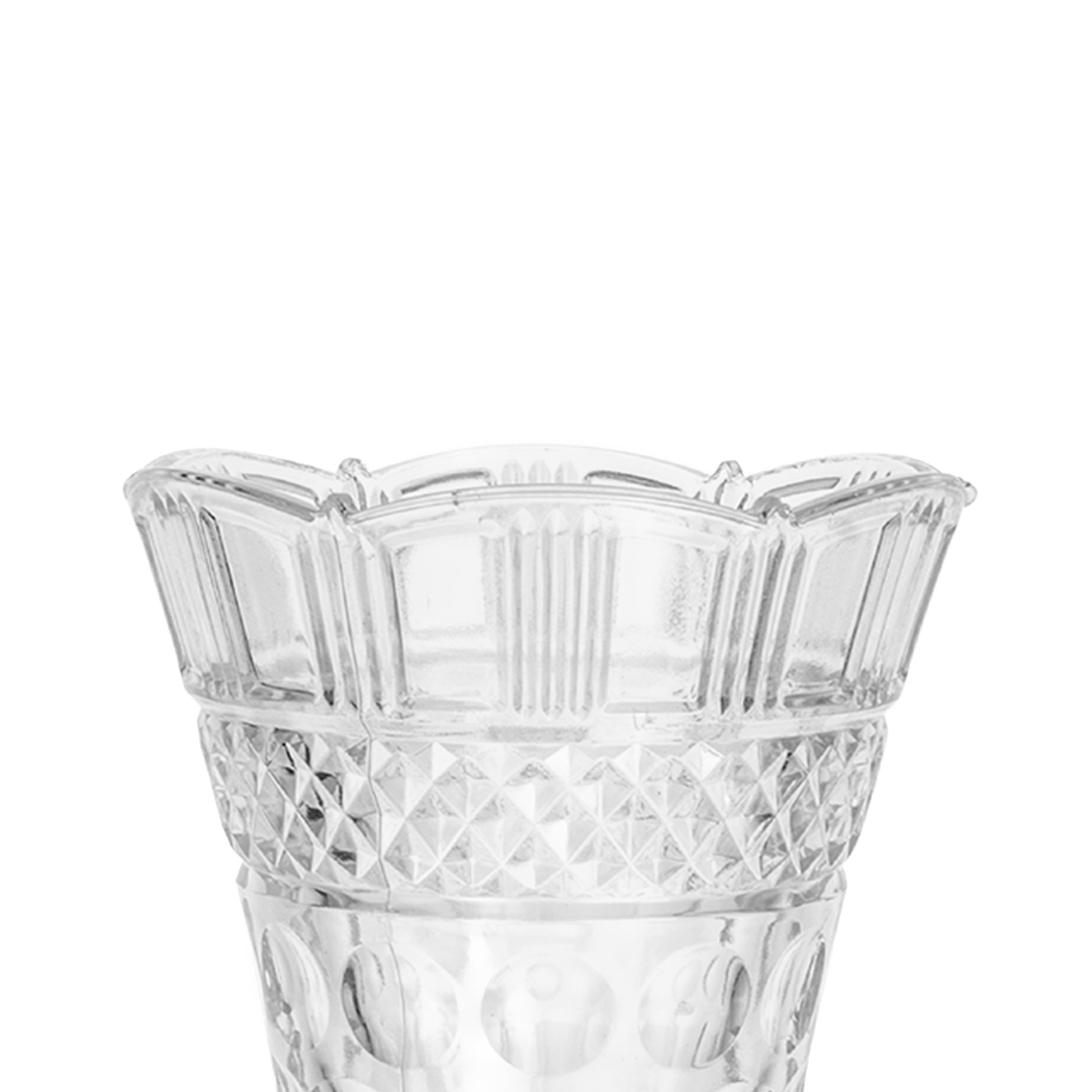 Fotografia para o produto Vaso floreiro acinturado em cristal ecológico Ø13xA24cm