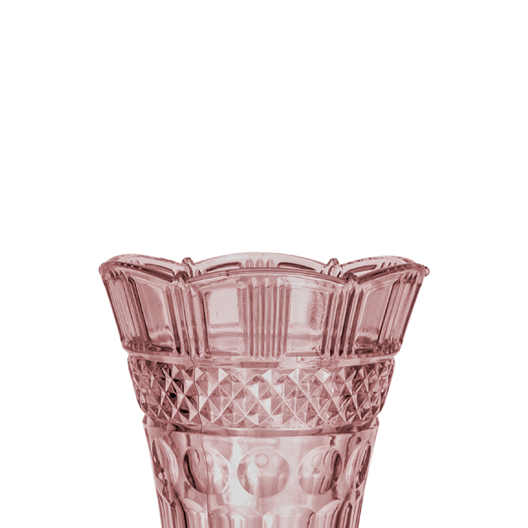 Fotografia para o produto Vaso floreiro acinturado em cristal ecológico Ø13xA24cm