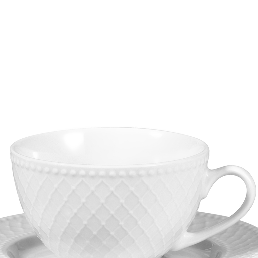 Fotografia para o produto Xícara e pires em porcelana 200ml